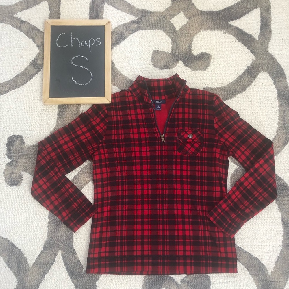Flanel Chaps pull over shirt